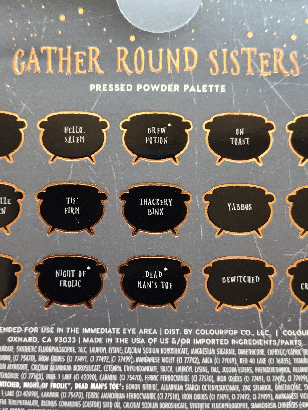 Hocus Pocus Gather Round Sisters eyeshadow pressed powder palette Disney collab - Picture 3 of 9